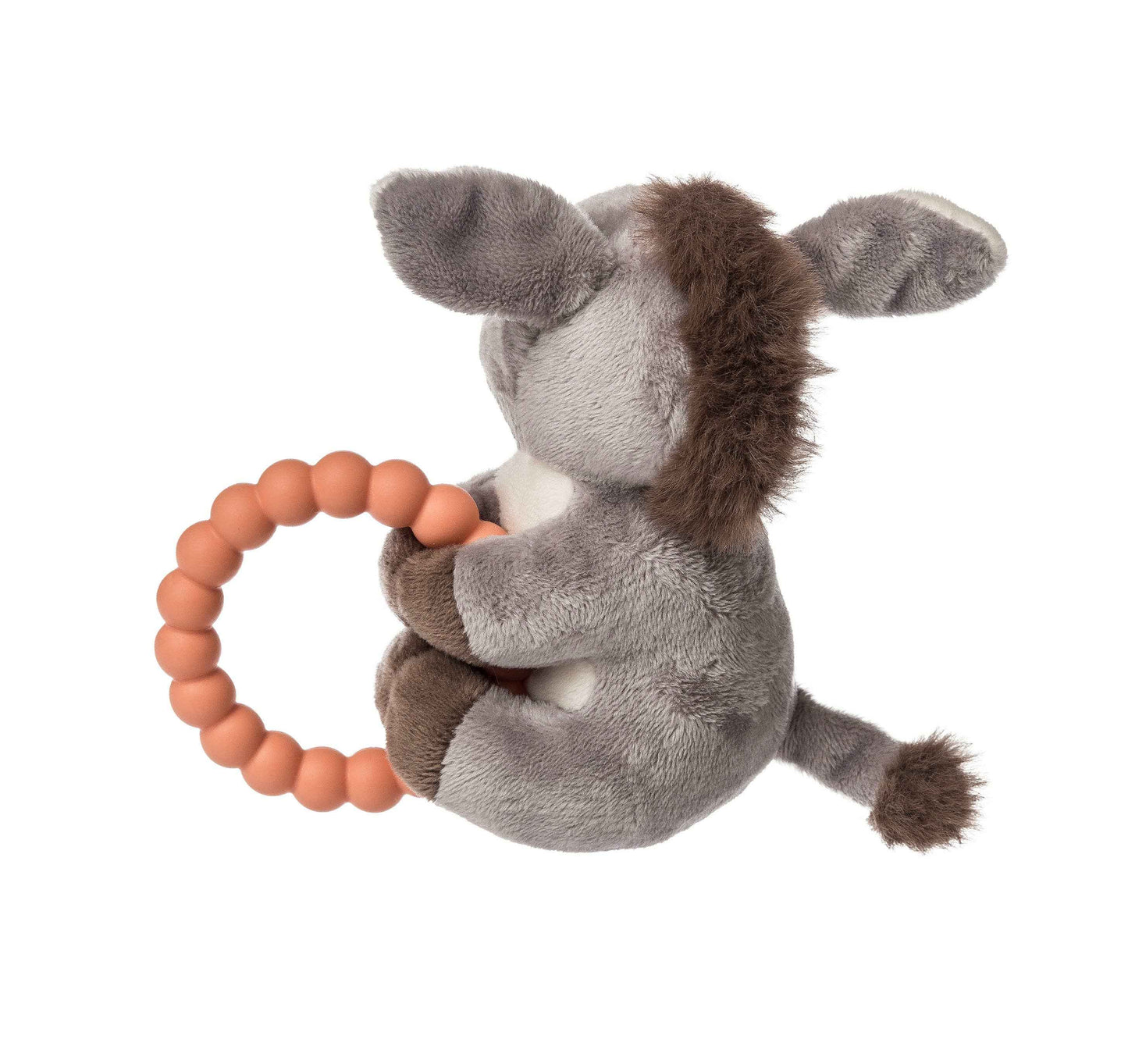 Dusty donkey teether rattle