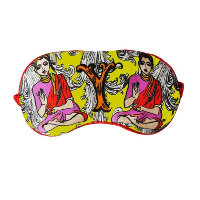 Alphabet Silk Eye Mask