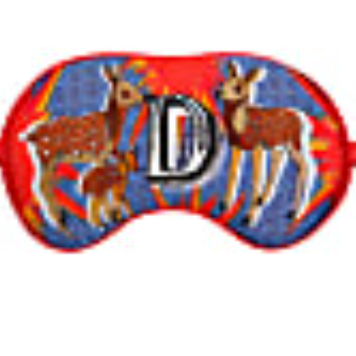 Alphabet Silk Eye Mask