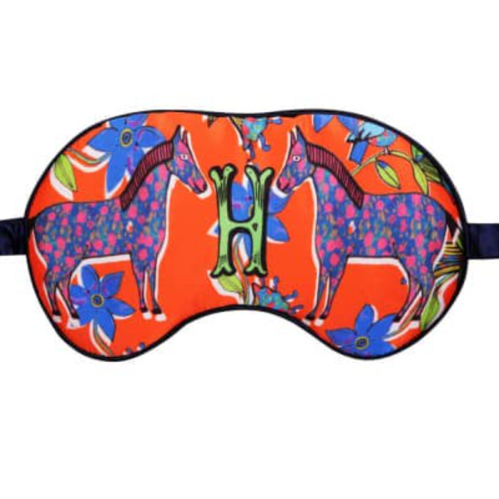 Alphabet Silk Eye Mask