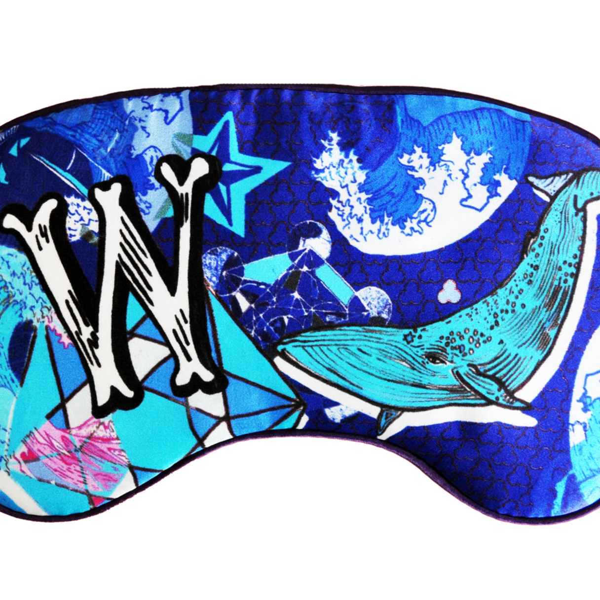 Alphabet Silk Eye Mask