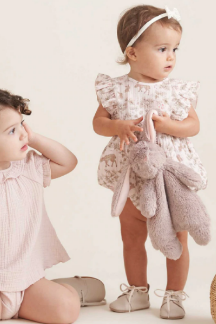 Organic Muslin Bubble Baby Romper | Elegant Baby
