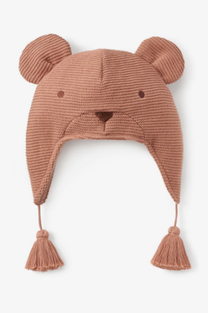 Bear Aviator Knit Baby Hat | Elegant Baby
