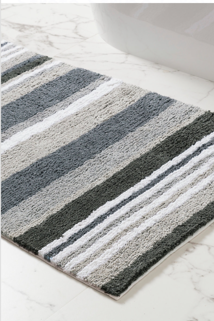 Strata Bath Stripe bath Rug 20"x30"