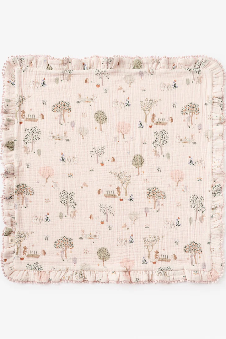 Organic Muslin Blankie 20×20 | Elegant Baby