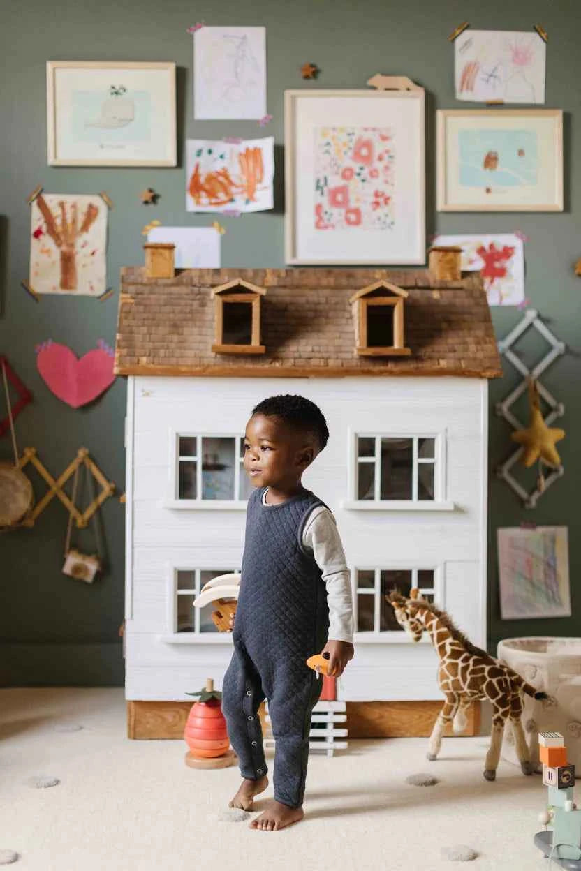 Pehr Cozy Quilted Romper Overalls