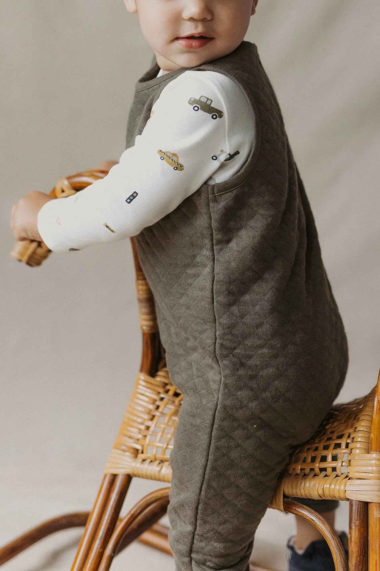 Pehr Cozy Quilted Romper Overalls