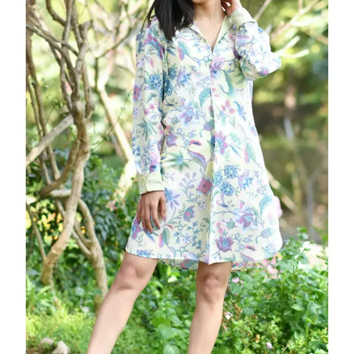 Handprint Kerala Butter Nightshirt