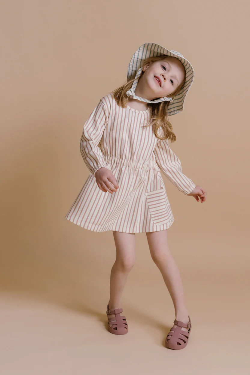 long sleeve dress 2t Kate Mack Girls' 2T-6X Printed Long-Sleeve Dress - Rose