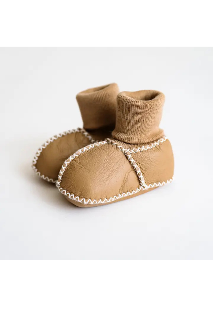 Cozy Sheepskin Baby Booties | Finn + Emma