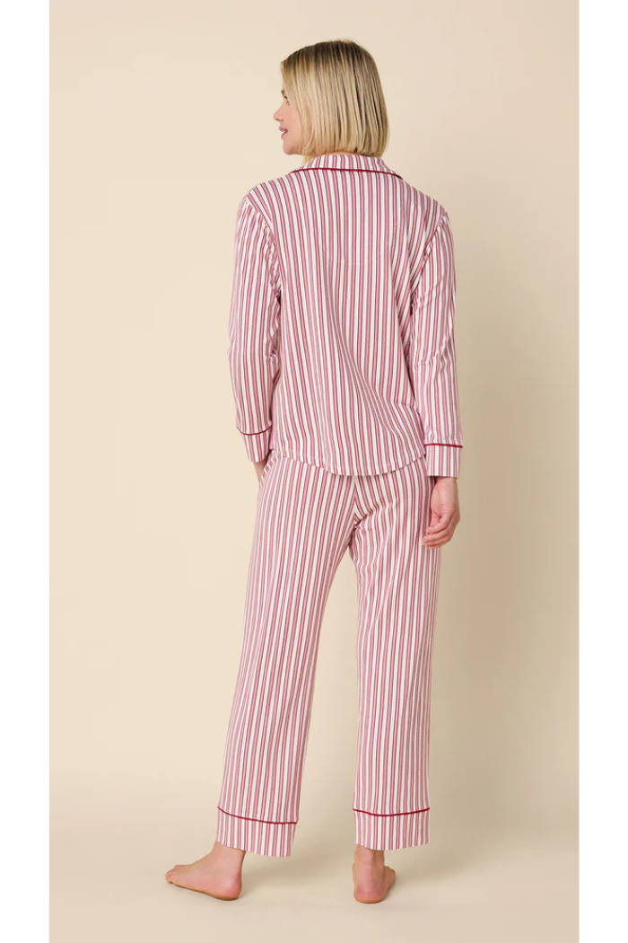 Holiday Stripe Pima Knit Pajama | The Cat's Pajamas