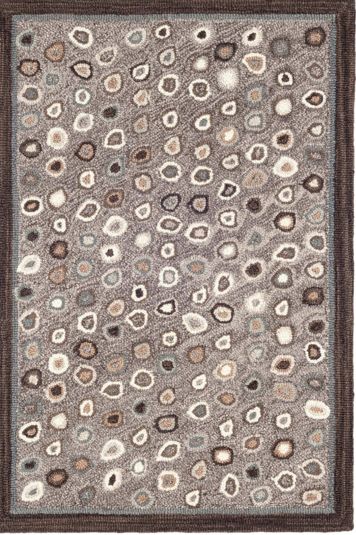 Dash & Albert Cats Paw Micro Hooked Wool Rug 2 x 3