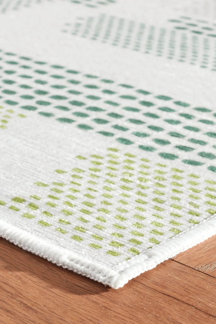 Green Kit Kemp Washable Rug | Dash & Albert