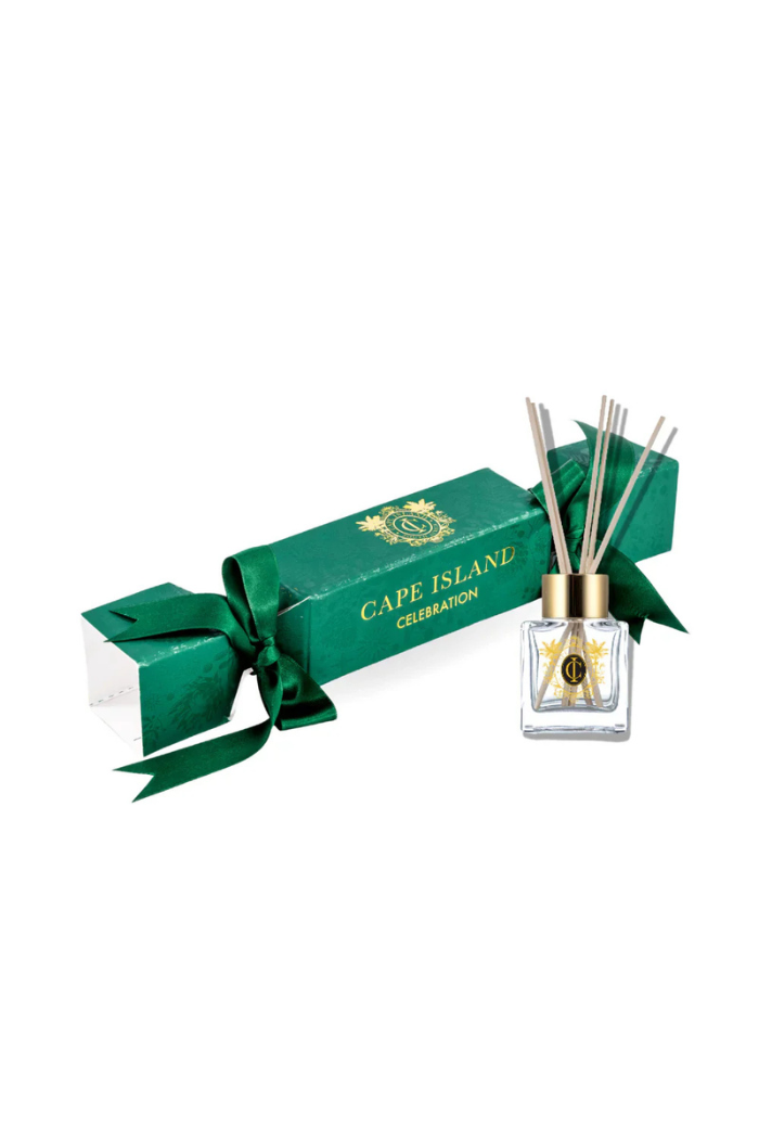 Celebration Christmas Cracker Gift With Mini Diffuser In Garland-Green
