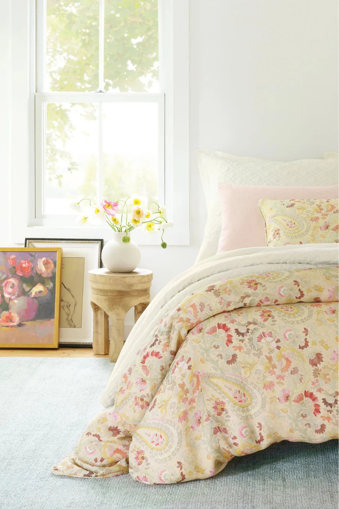 Ines Linen Duvet Cover | Annie Selke