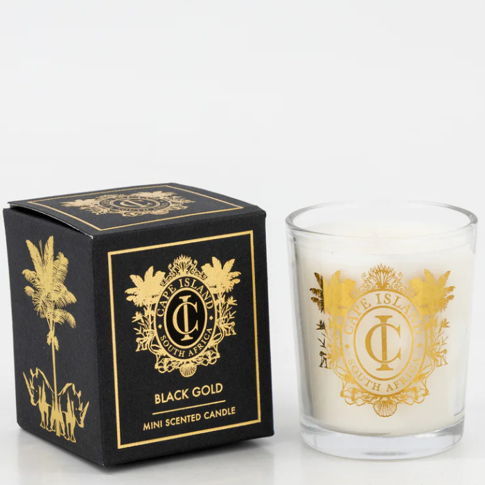 Black Gold Mini Scented Candle 100ml - Bealuscious
