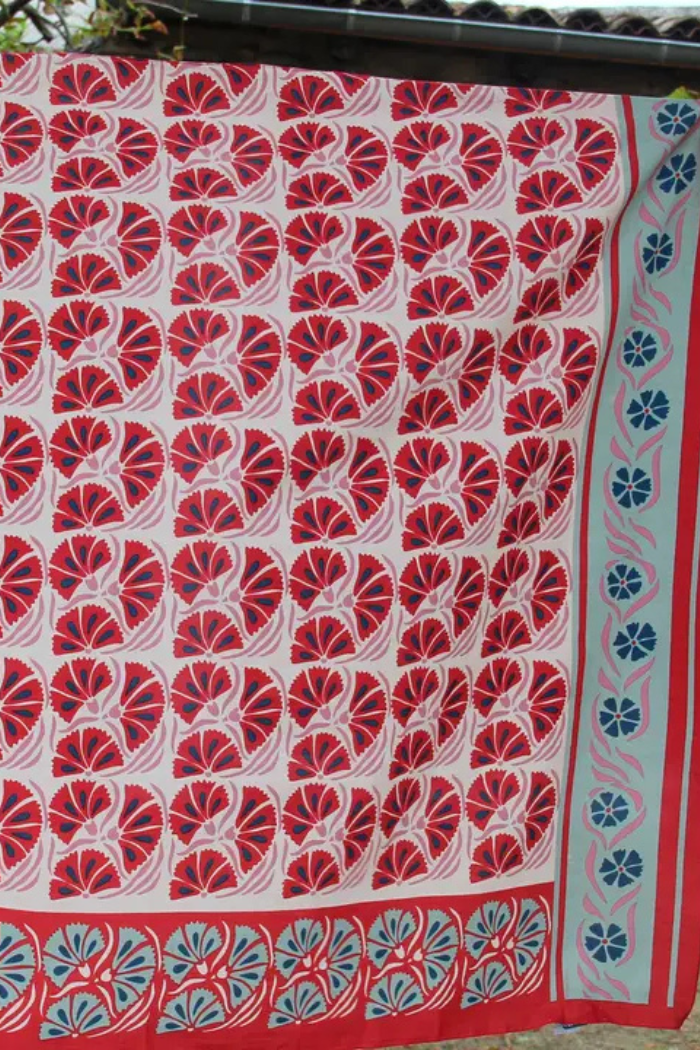 Diego Red Organic Cotton Scarf