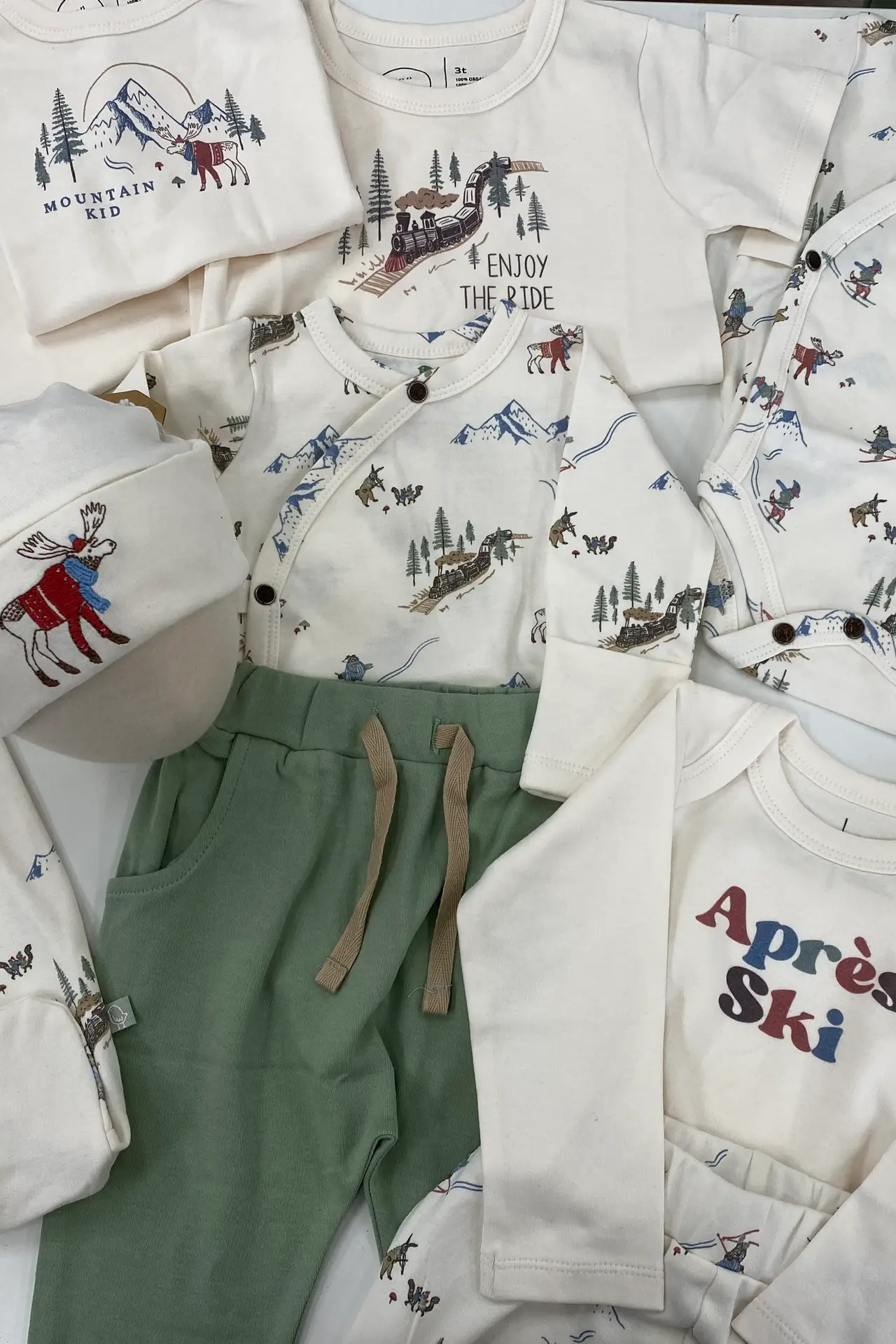 Organic Cotton Footie | Mountain Express Unisex Baby