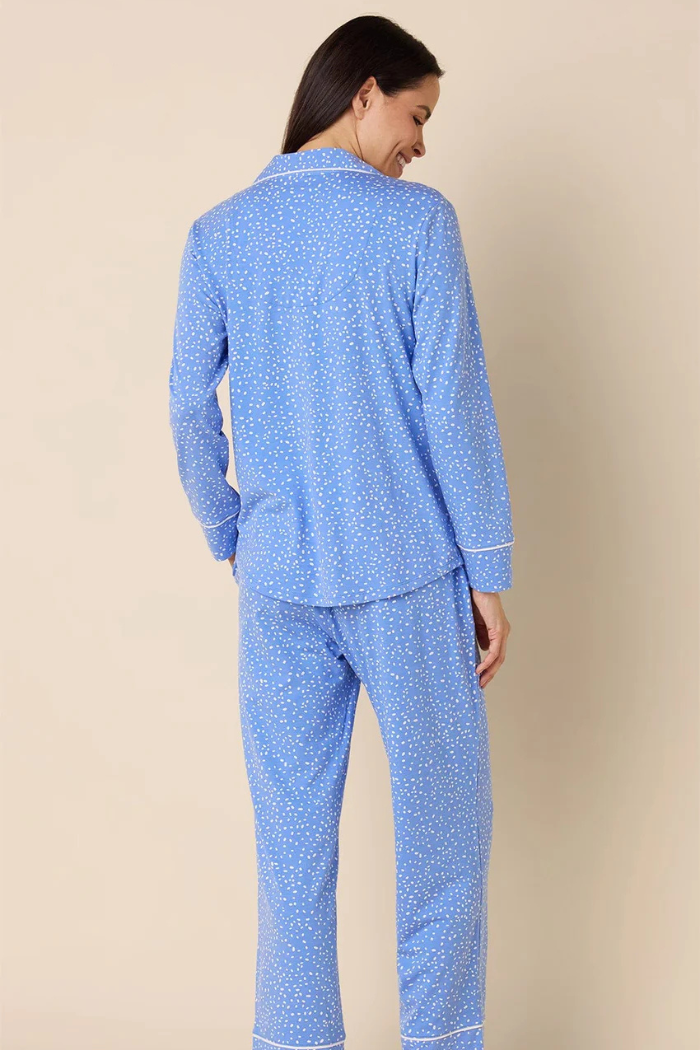 Confetti Dot Provence Pima Knit Pajama | The Cat's Pajamas
