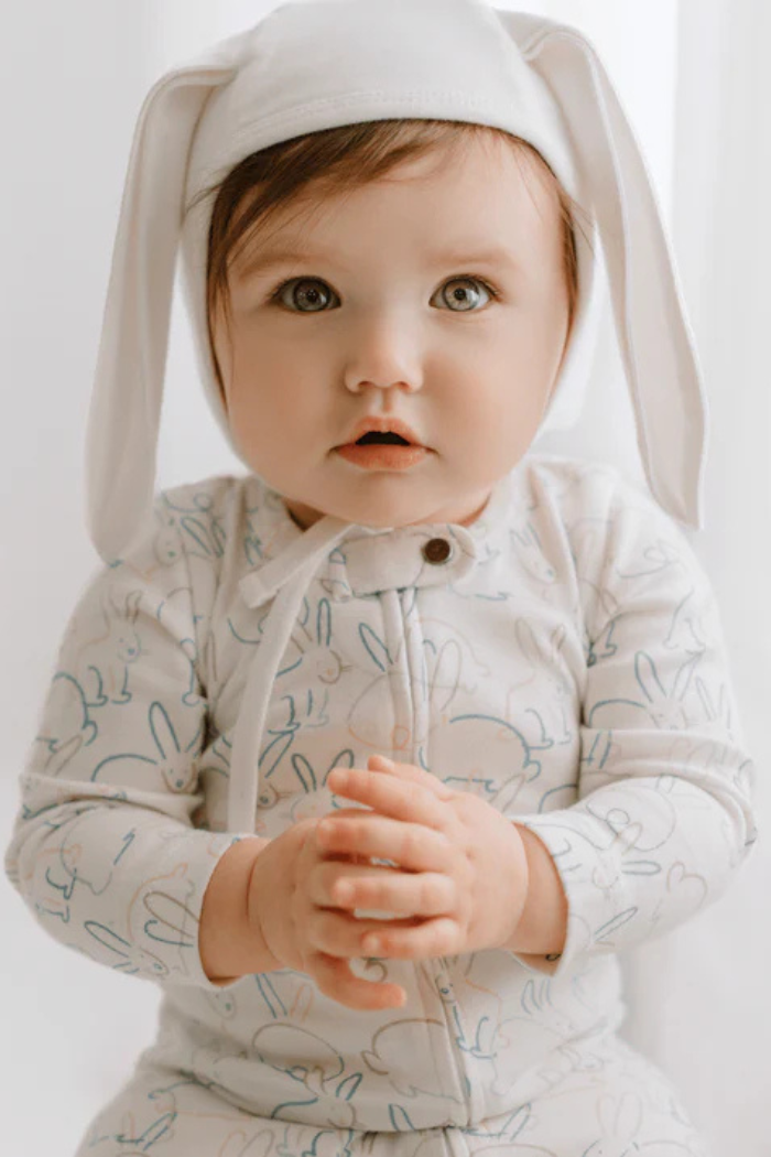 Organic Cotton Bunnies Footie Unisex