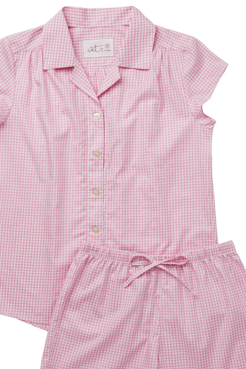 Classic Gingham Luxe Pima Short Set | The Cat's Pajamas