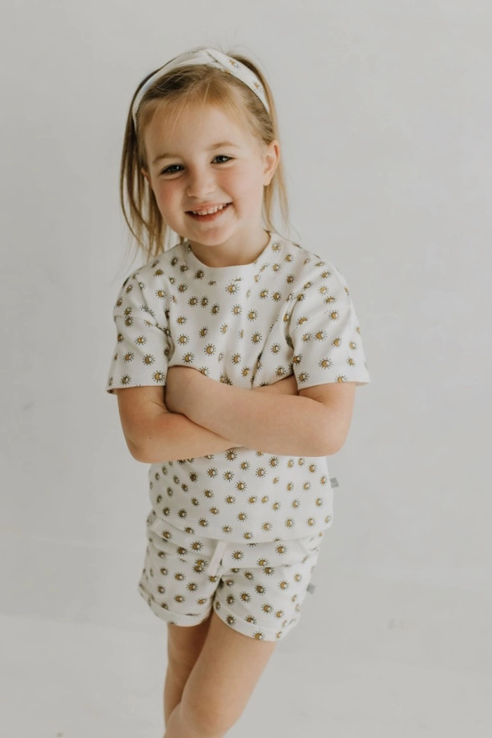 Organic Toddler Kids Organic Shirt & Short Set | Sun Ray