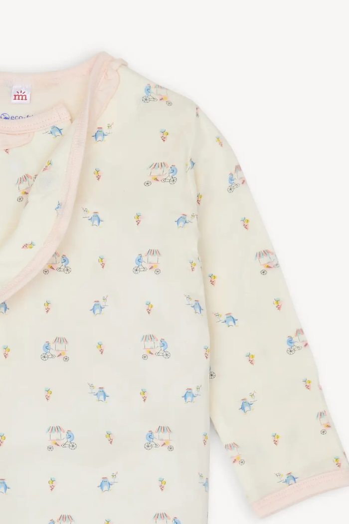 Penguin Pints Modal Gown+Hat Set w/ Ruff