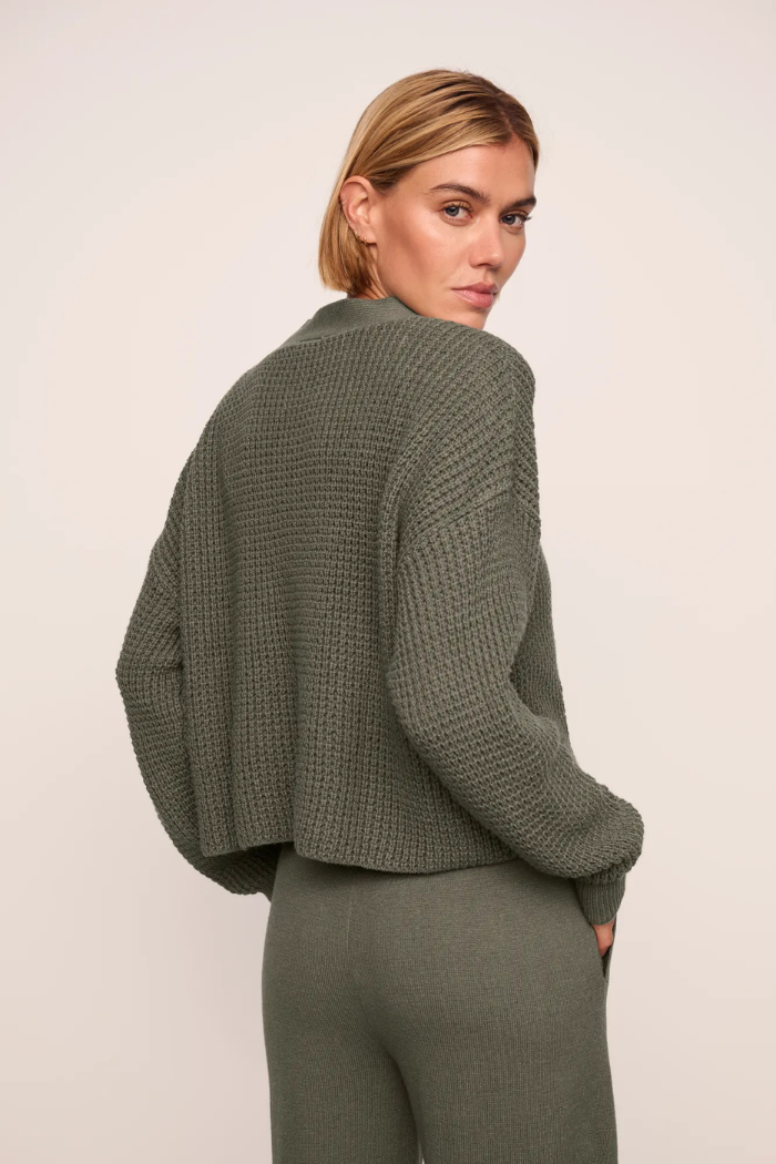 Recycled Sweater Cropped Cardigan | Eberjey
