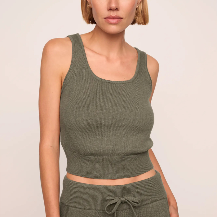 Recycled Sweater Cropped Tank