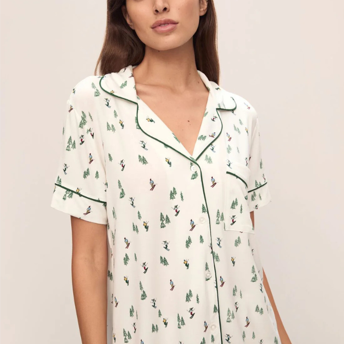 GISELE PRINTED RLX SHT PJ