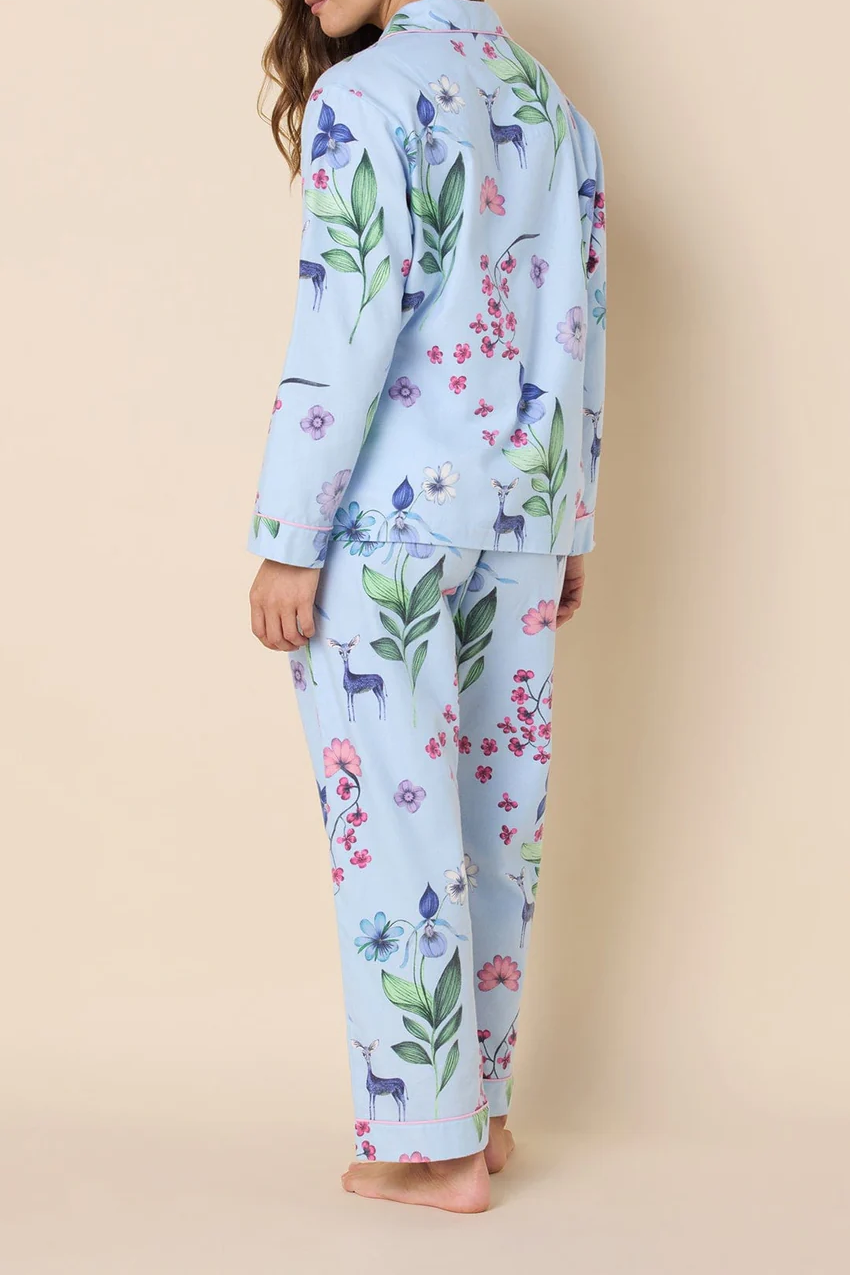 Dearly flannel long pj set | the cats pajamas