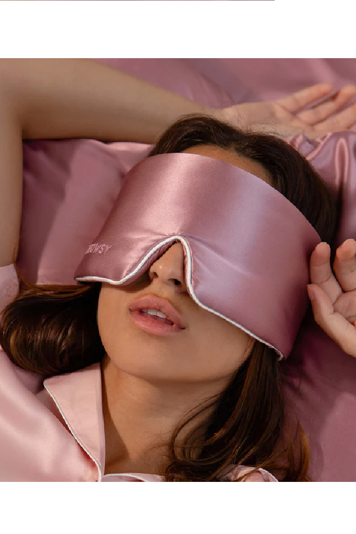 Damask Rose Pipe Dreams Silk Sleep Mask