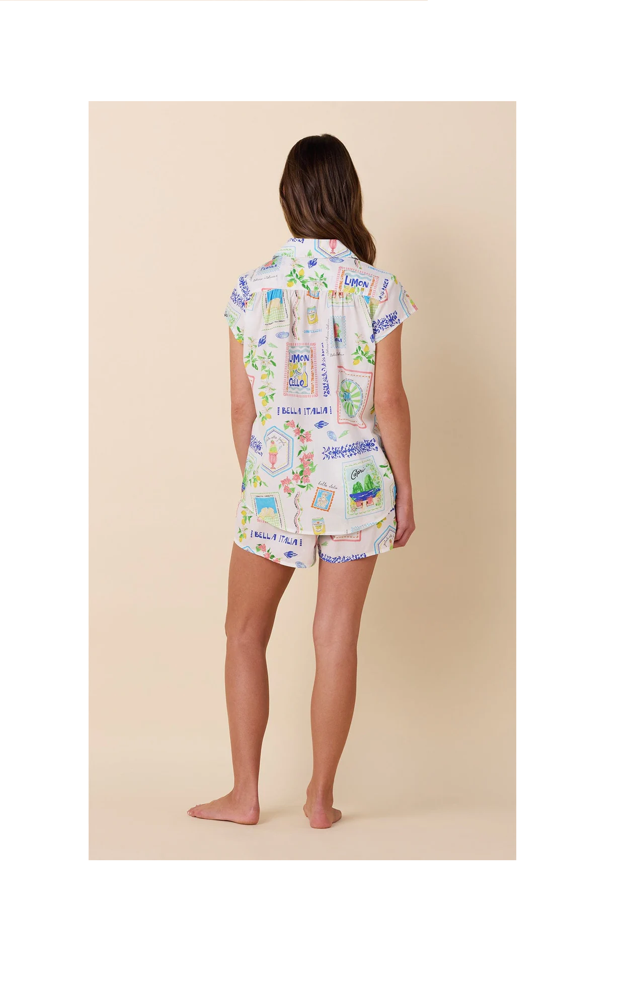 Bella Italia Luxe Pima Short Set | The Cat's Pajamas