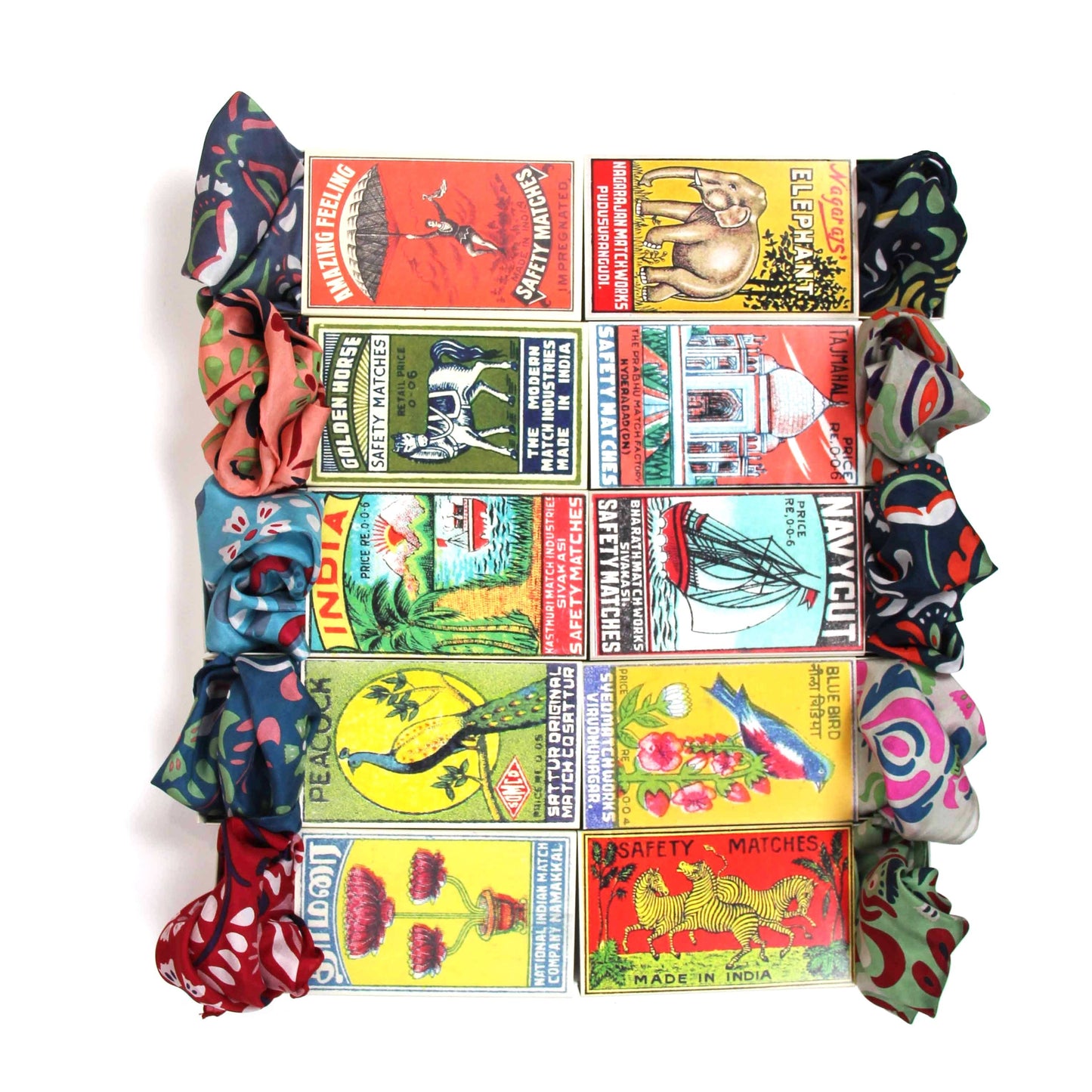 Yulia Feet Mini Silk Scarf | Les Belles Vagabondes