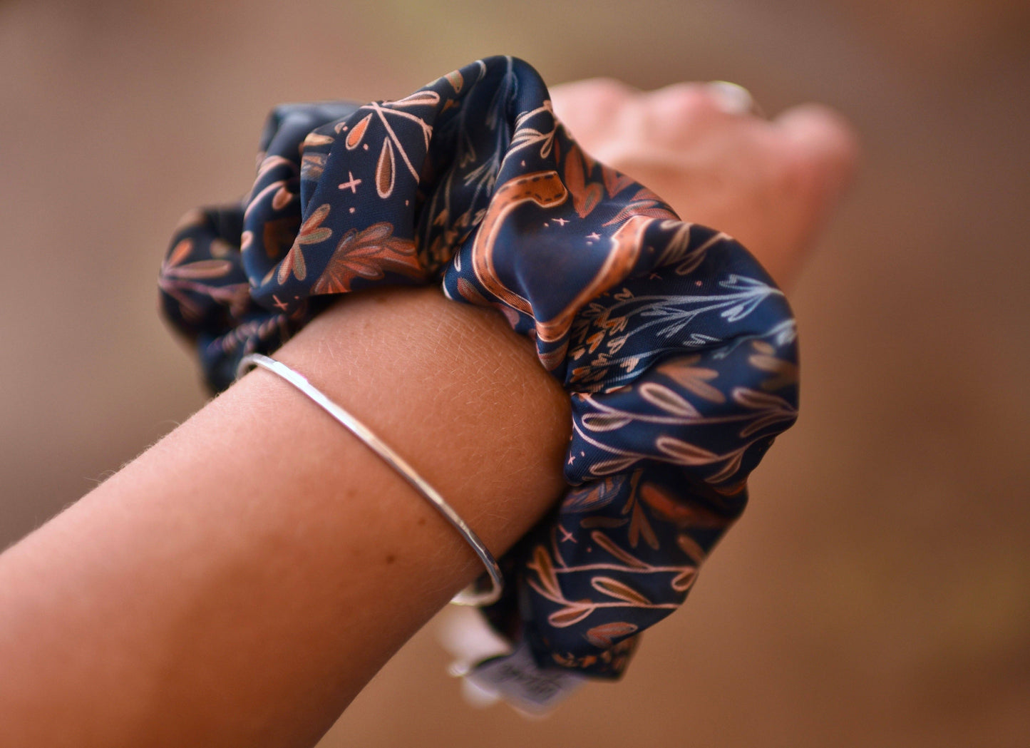 Western harvest in juniper scrunchie cowgirl hair accessory