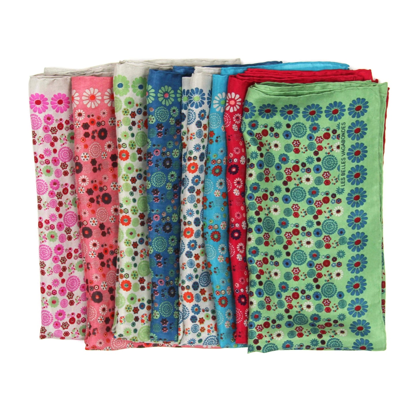 Hanami Rose Mini Silk Scarf | Les Belles Vagabondes