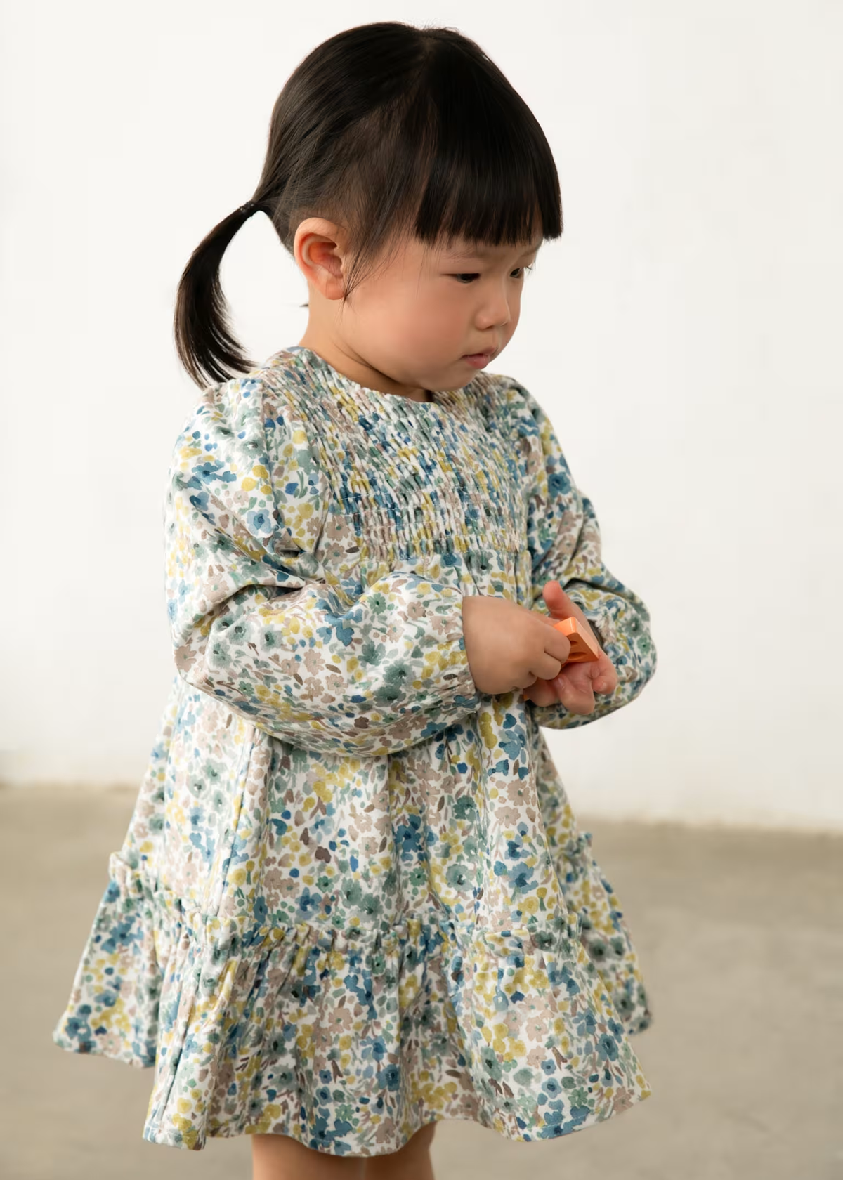 Baby Printed Velvet Dress | Mayoral