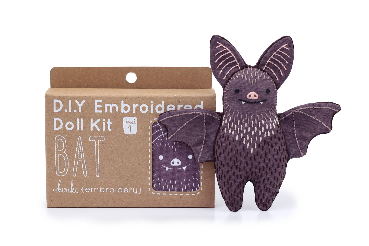 Bat Embroidery Kit | Kiriki Press