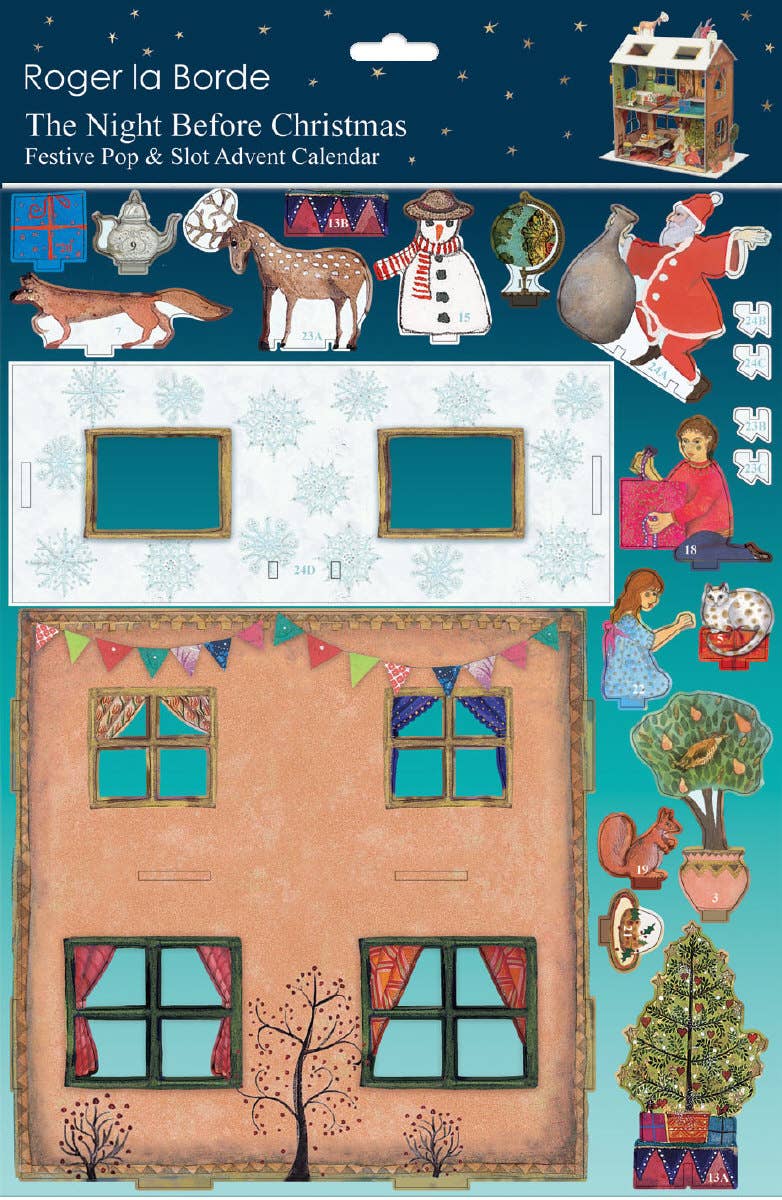 Night before christmas advent large - pop 065