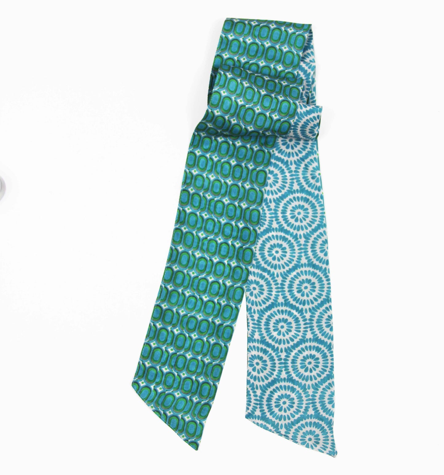 Peony Turquoise Silk Headband | Les Belles Vagabondes