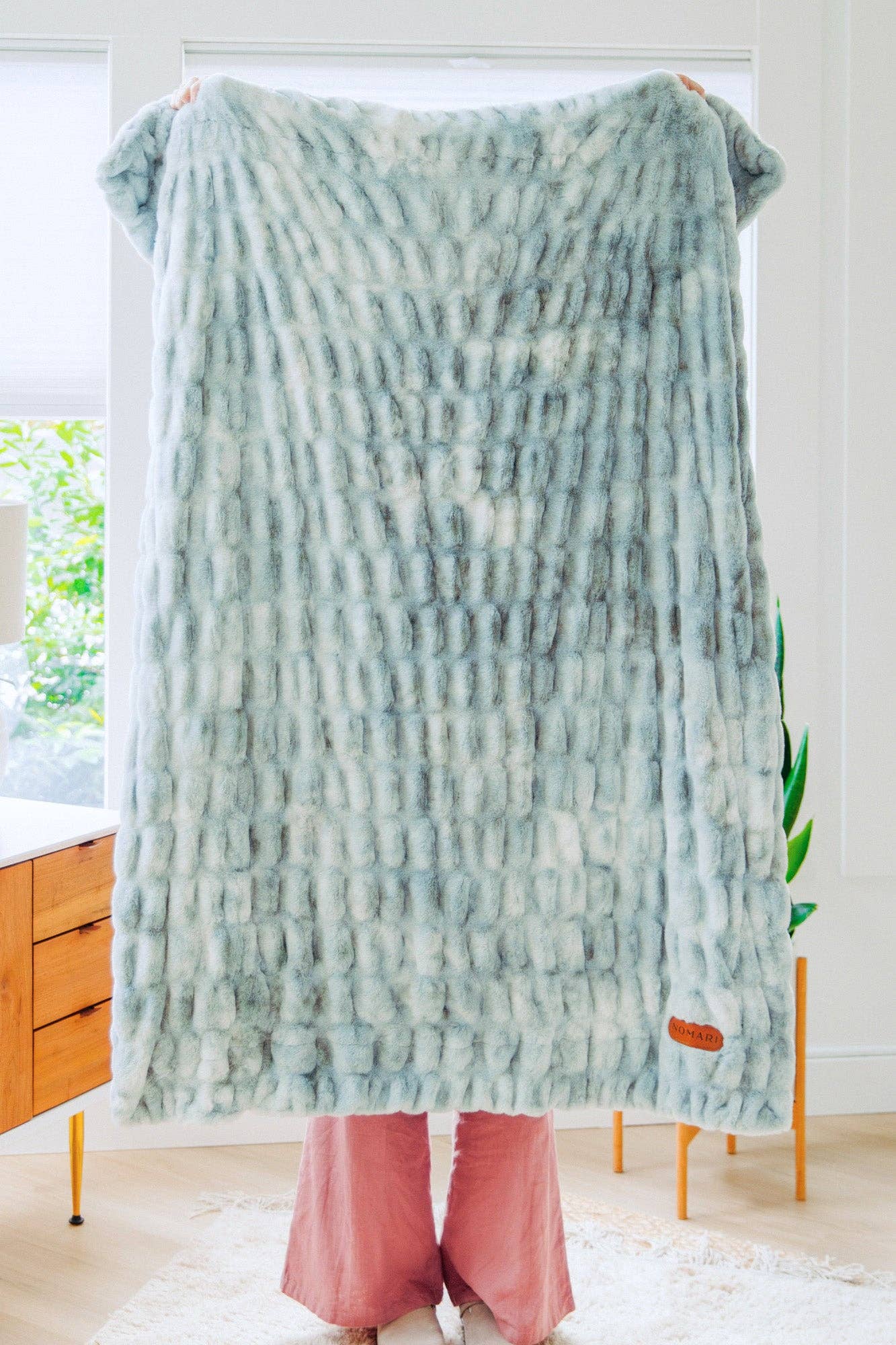 Cascade Throw Blanket – Luxury Faux Fur by Little Giraffe | Madeline + Oliver