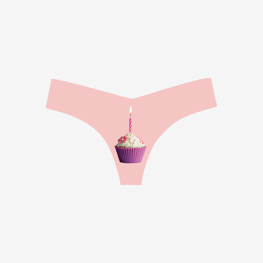 Commando Photo-Op Thong in Ice Cream Clouds print
