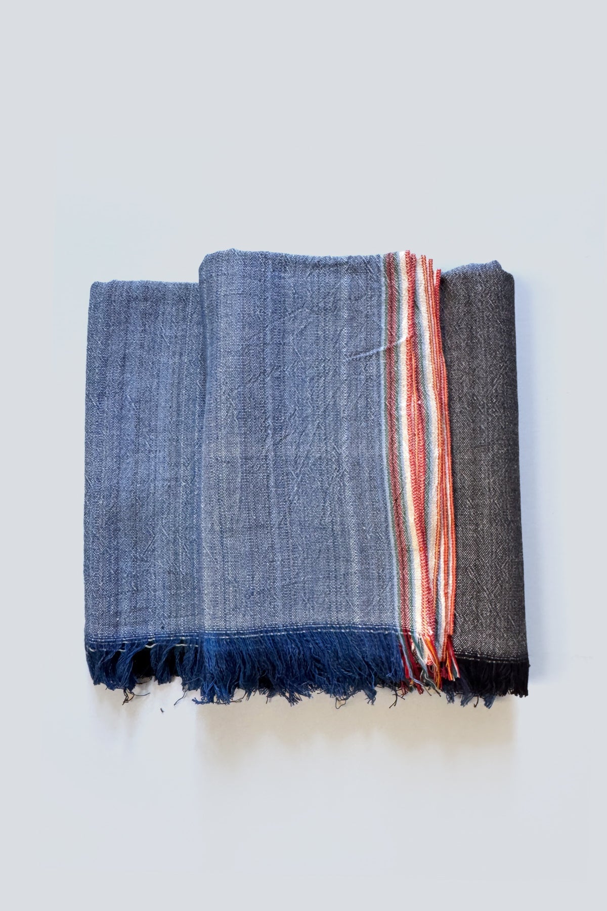 Aegean Denim Charcoal Tonal Blanket | Home & Loft