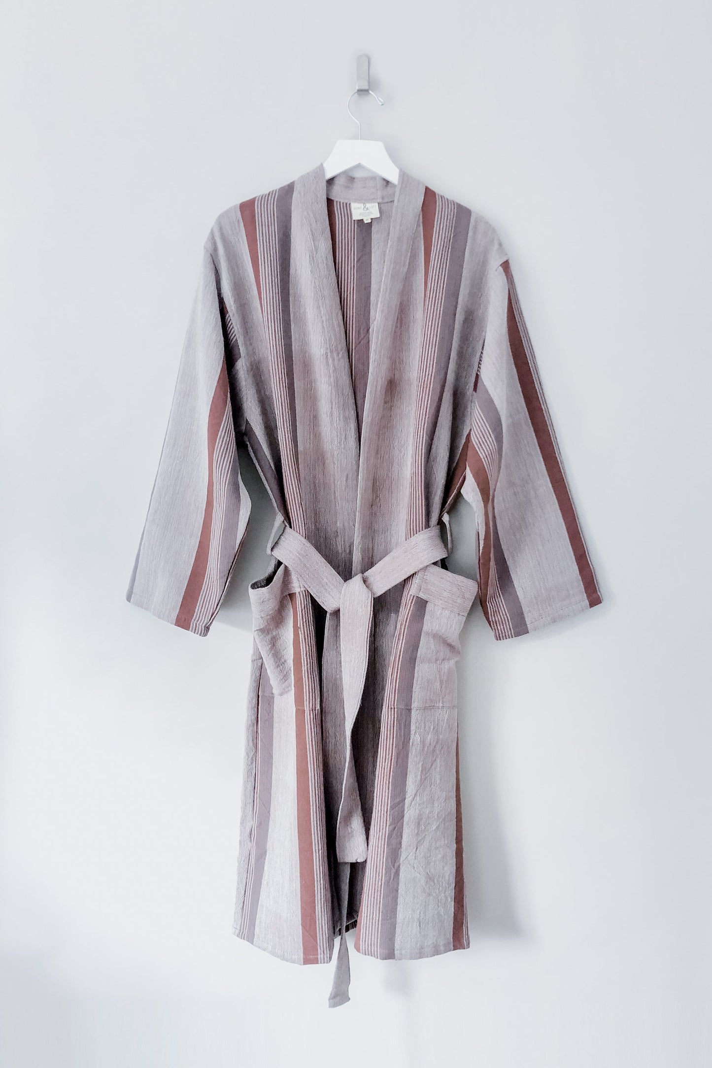 Brown Grey Nomad Long Bathrobe | Home & Loft