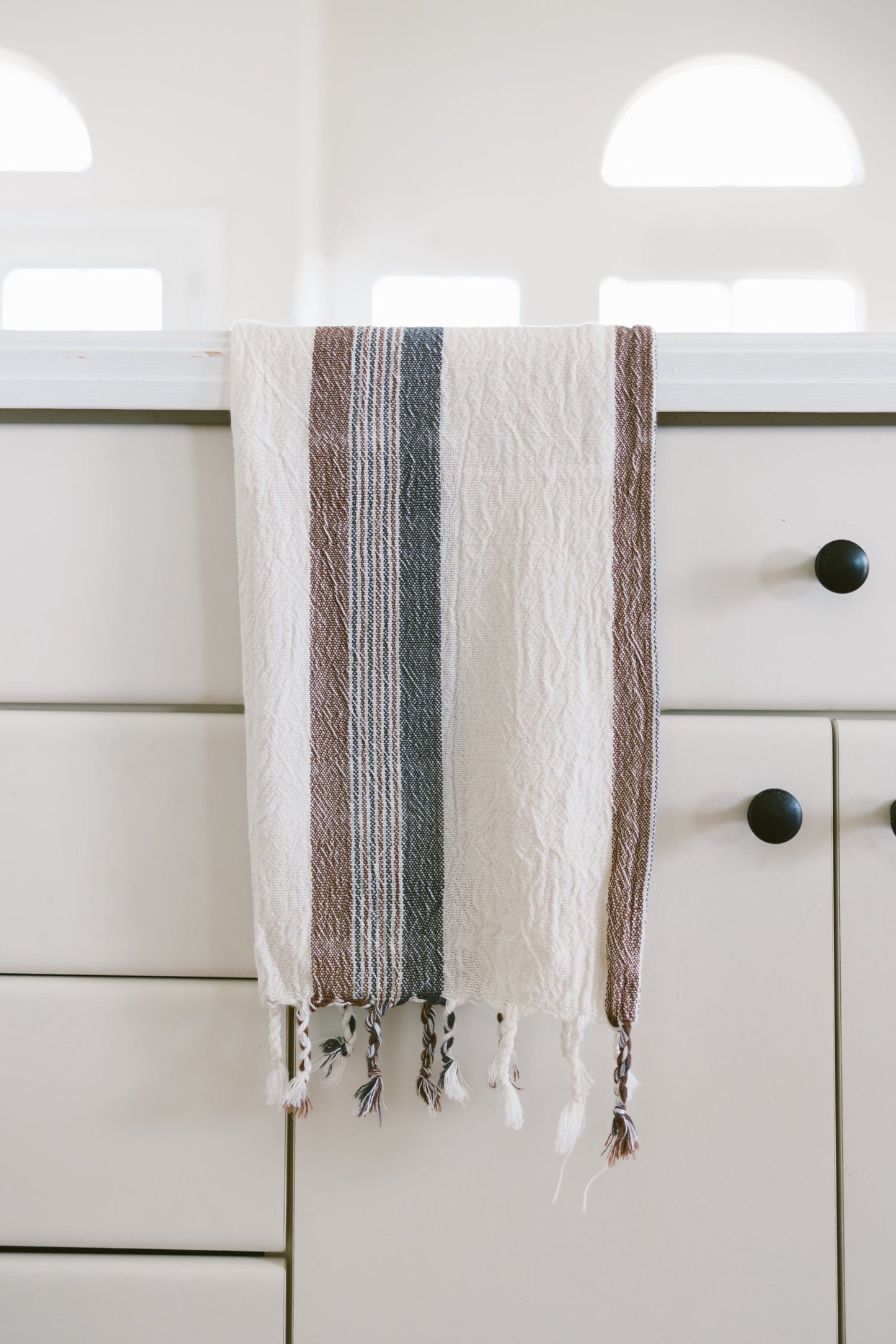 Brown Cream Nomad Hand Towel | Home & Loft