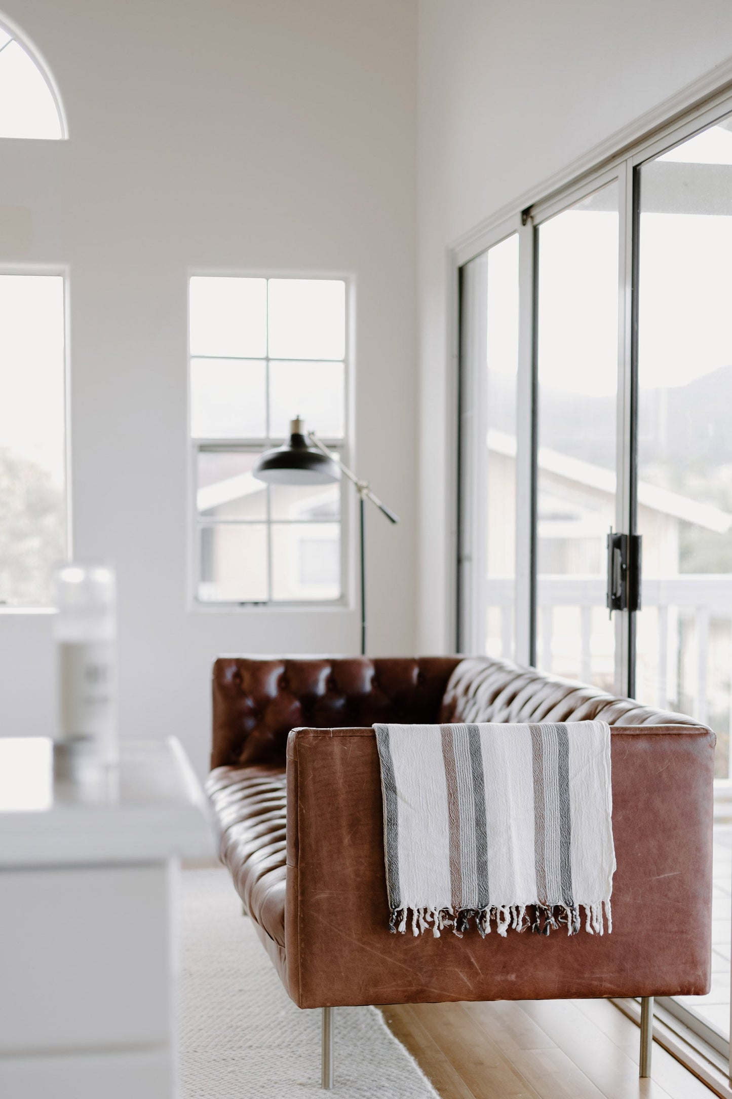 Brown Cream Nomad Towel | Home & Loft
