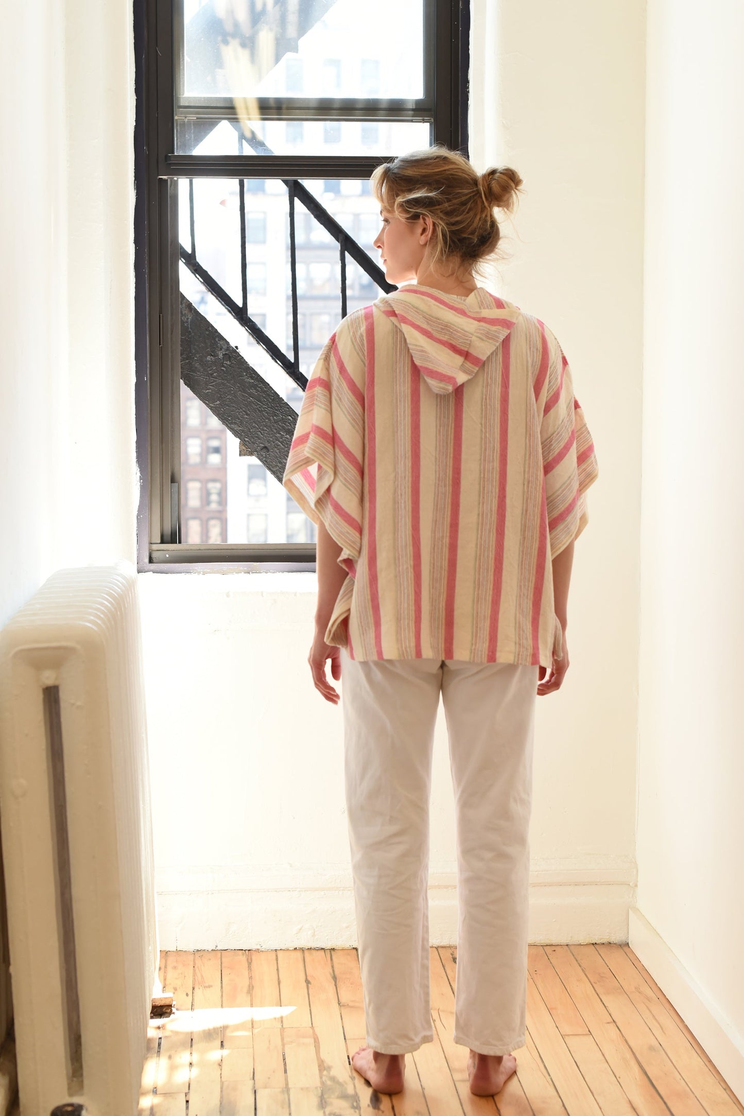 Yellow Ivory Montauk Poncho | Home & Loft