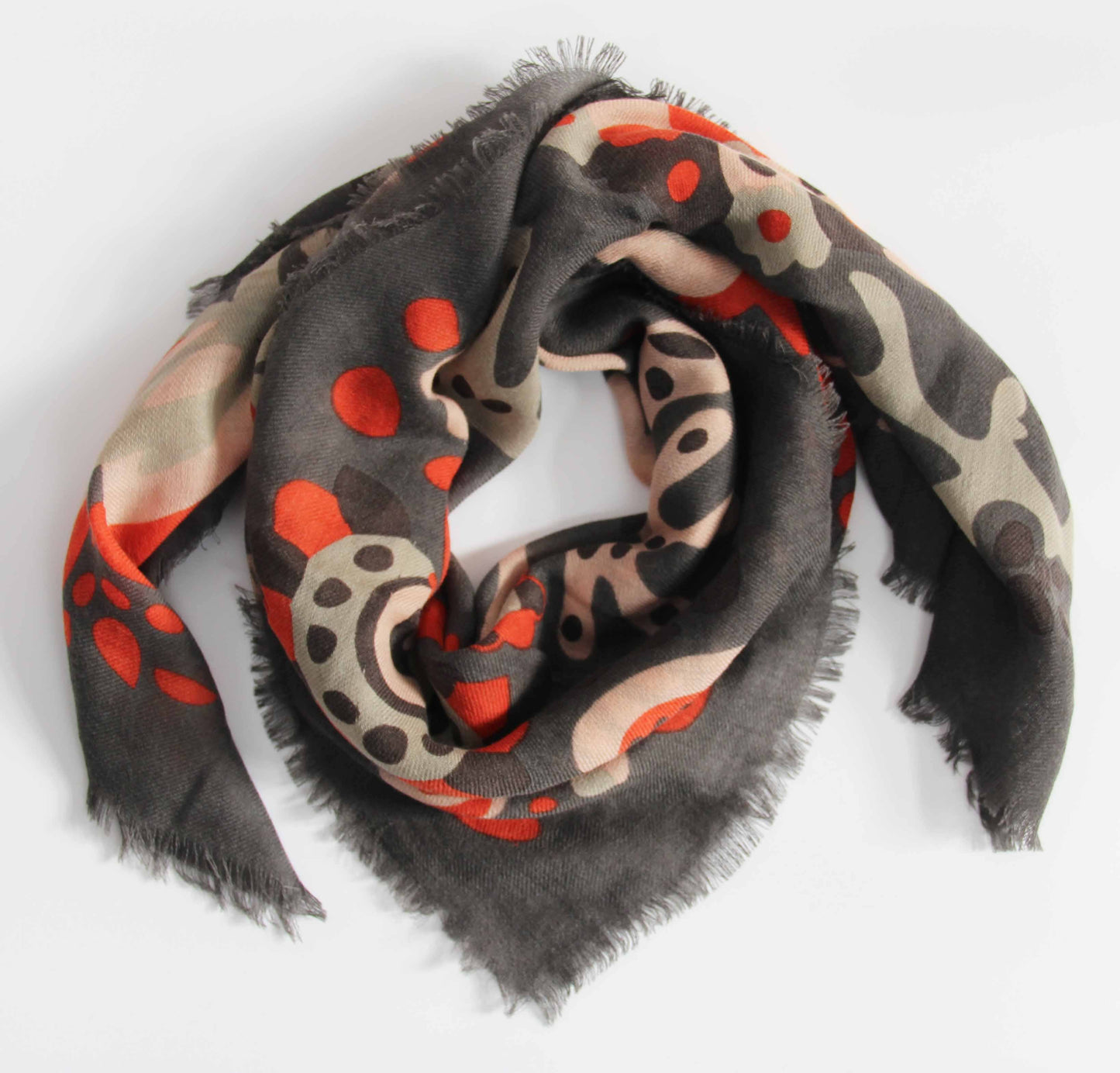 Brown Girandole Wool Square | Les Belles Vagabondes