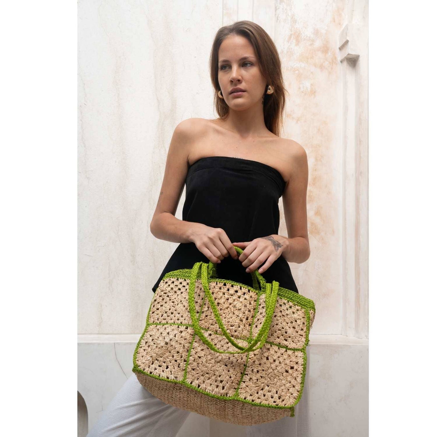 Carrey Raffia Tote Bag | Zanatay