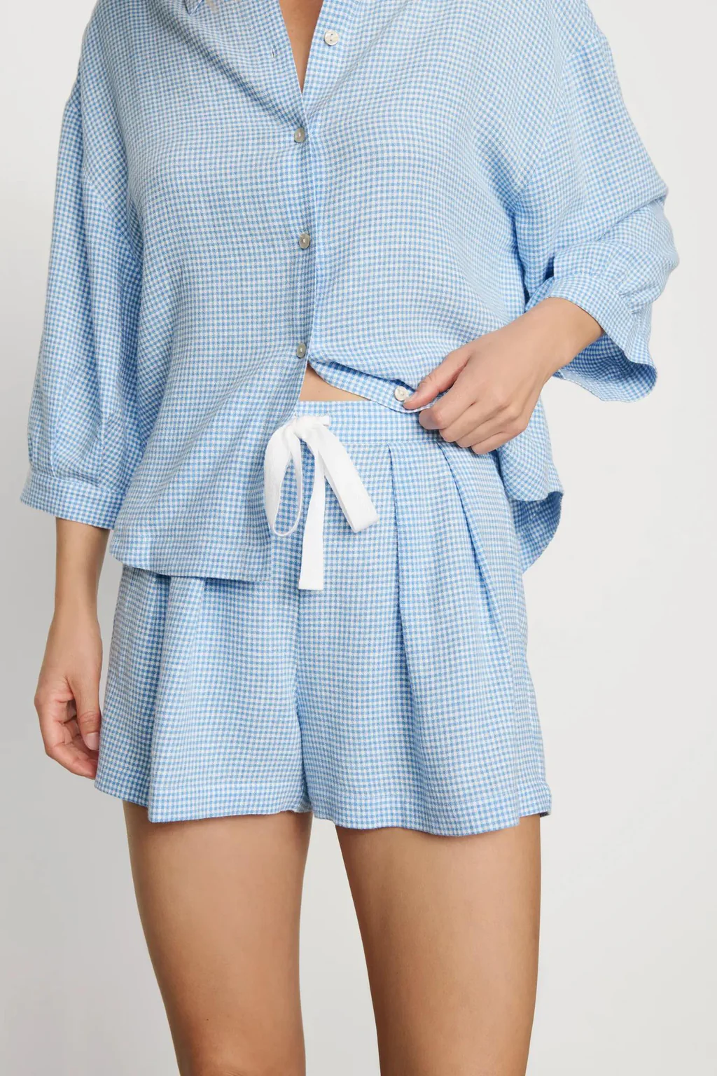 Linen Blend Relaxed Short | Eberjey